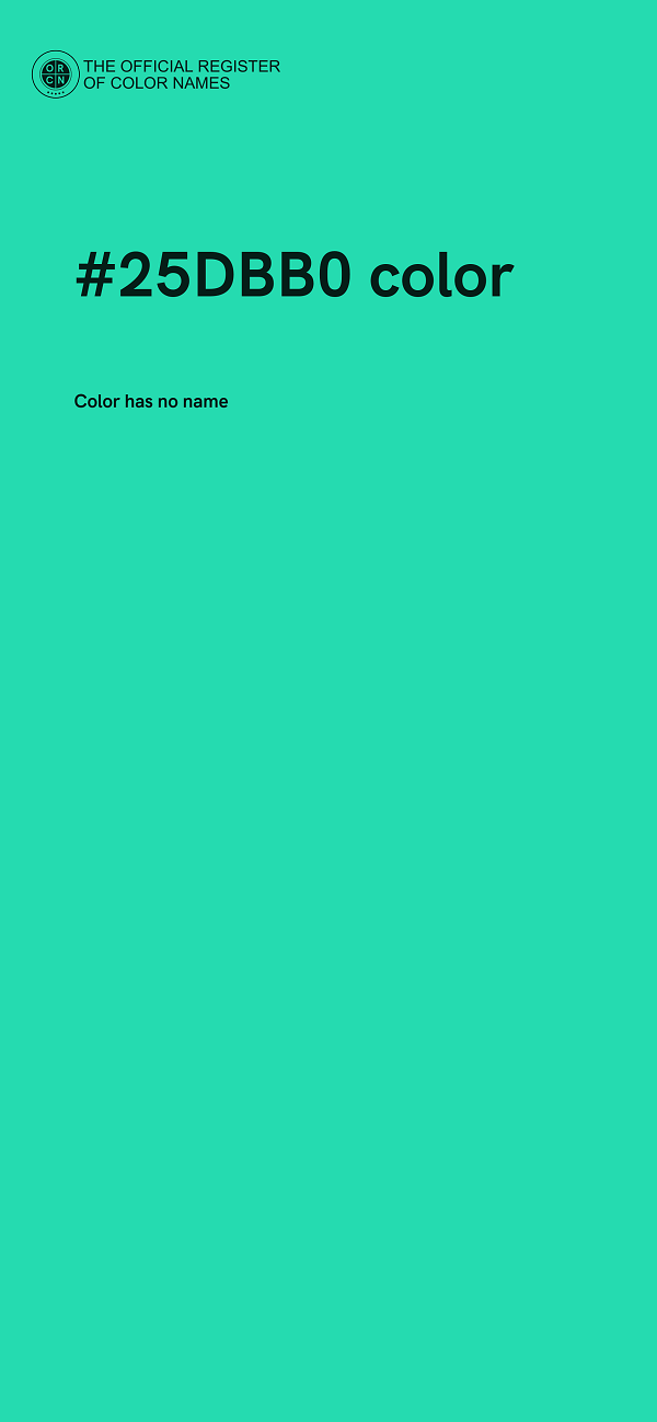 #25DBB0 color image