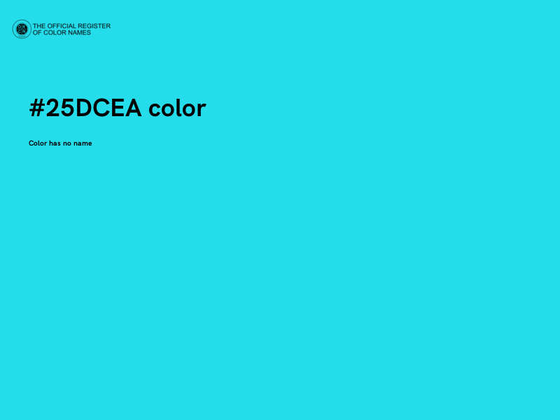 #25DCEA color image