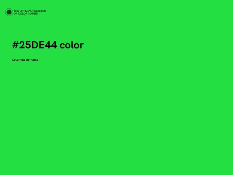 #25DE44 color image