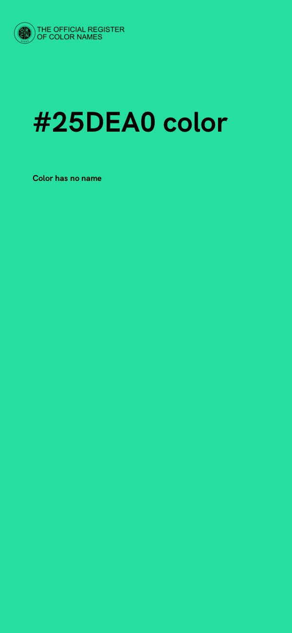 #25DEA0 color image