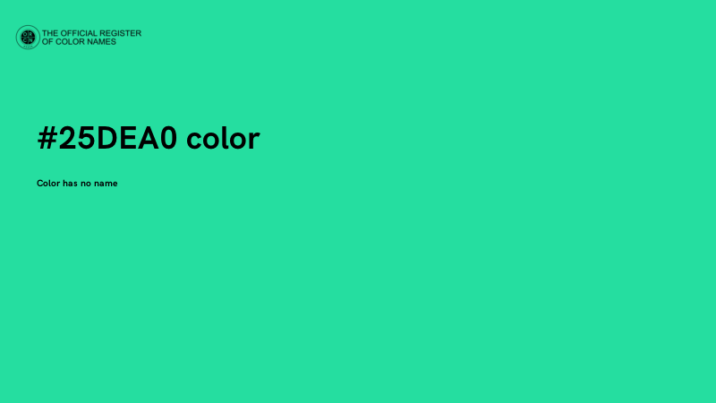 #25DEA0 color image