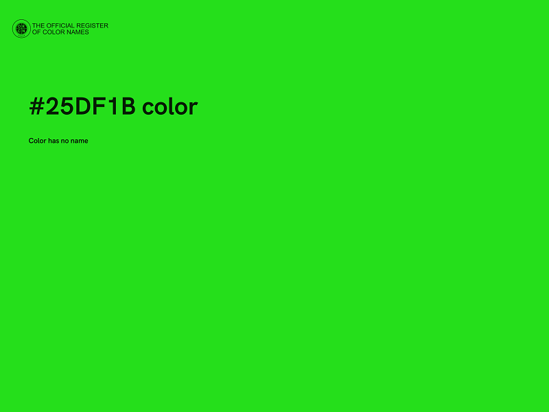 #25DF1B color image