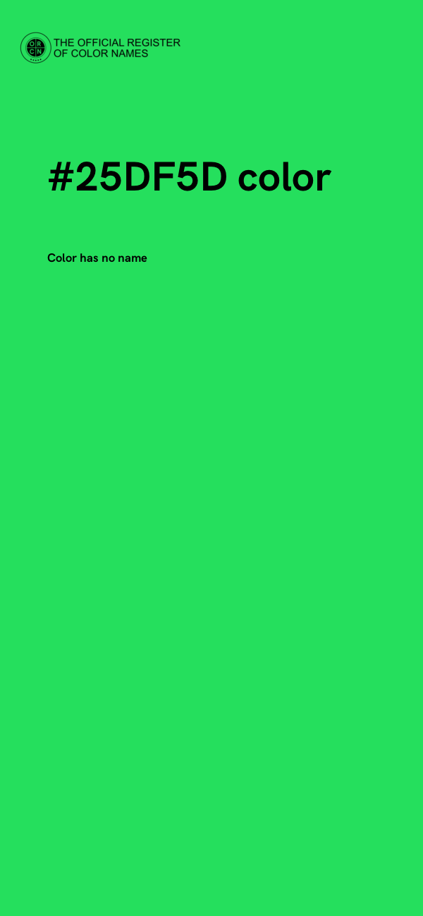 #25DF5D color image