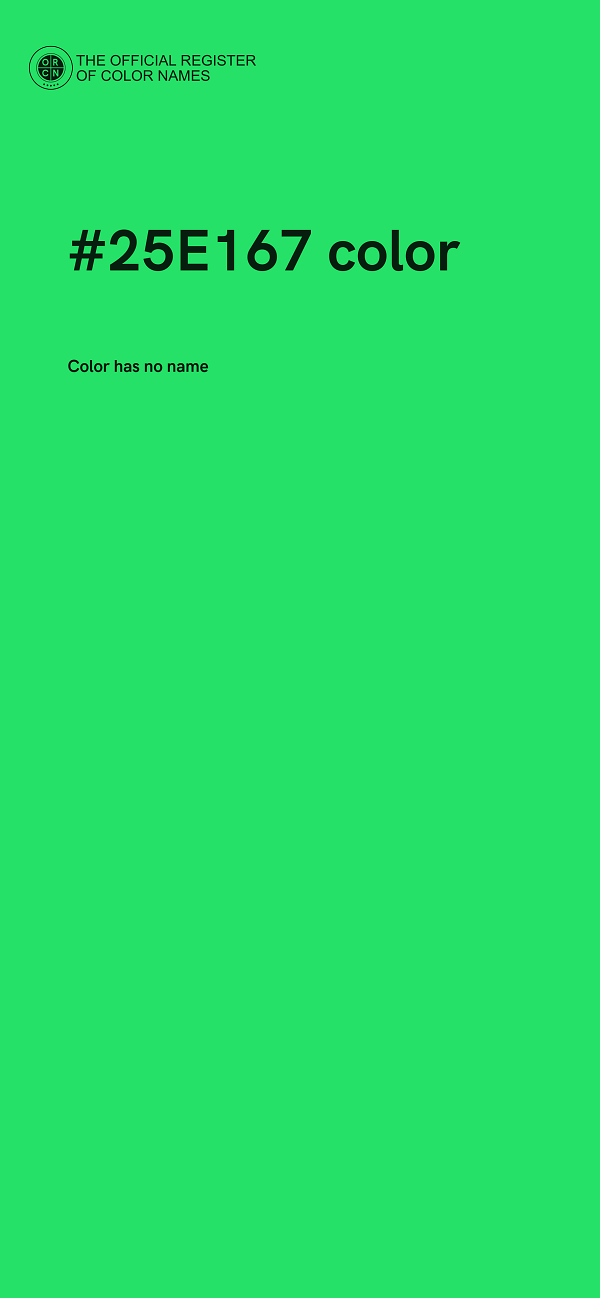 #25E167 color image