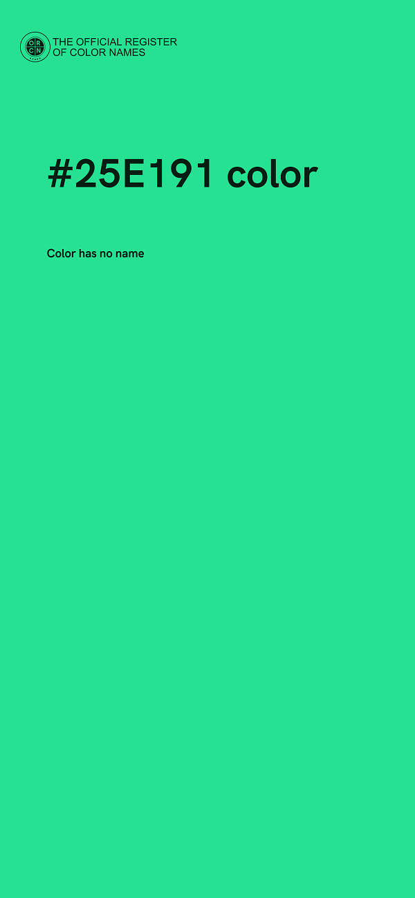 #25E191 color image