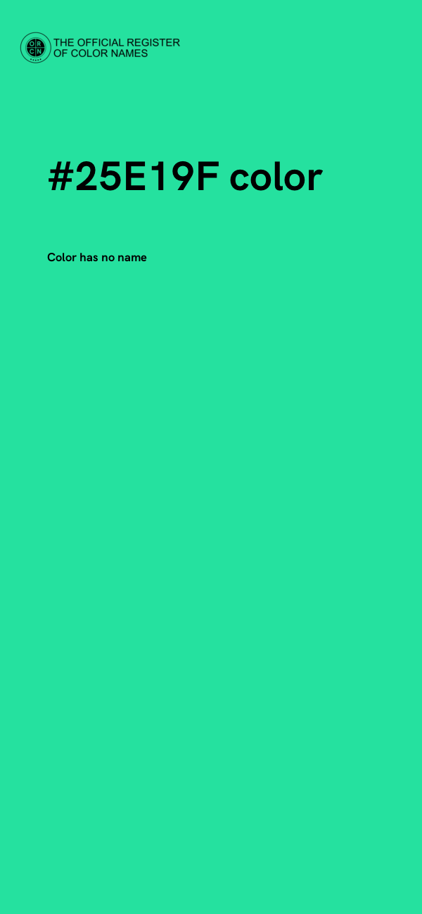 #25E19F color image