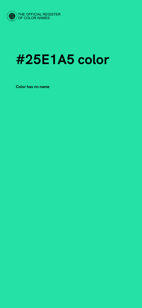 #25E1A5 color image