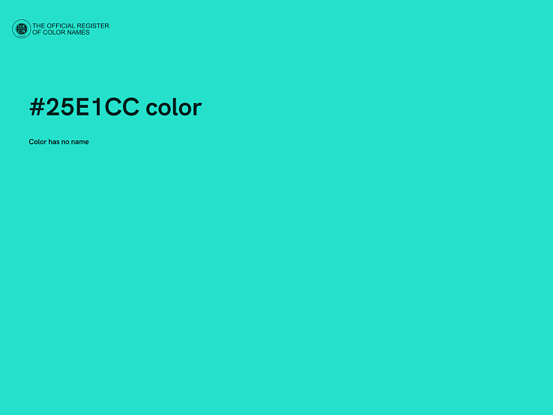 #25E1CC color image