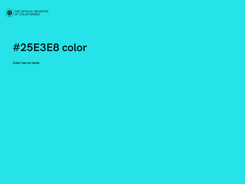 #25E3E8 color image