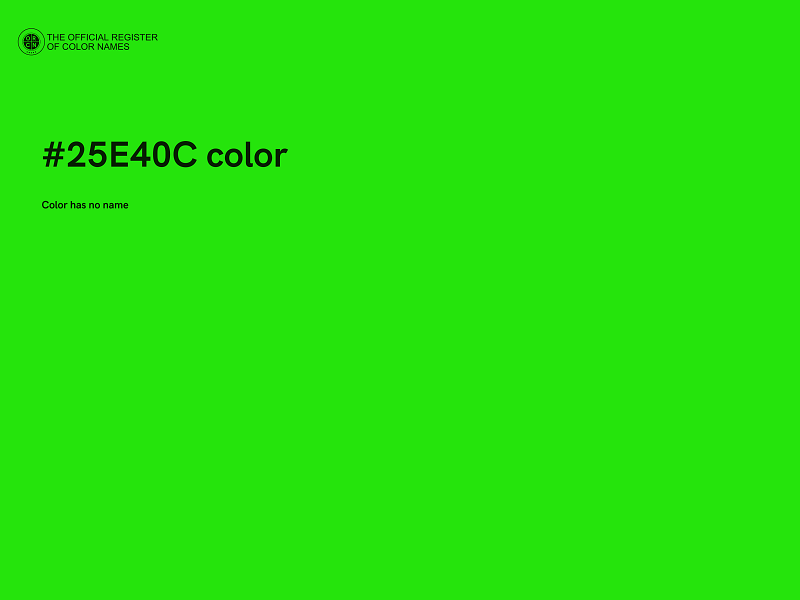 #25E40C color image