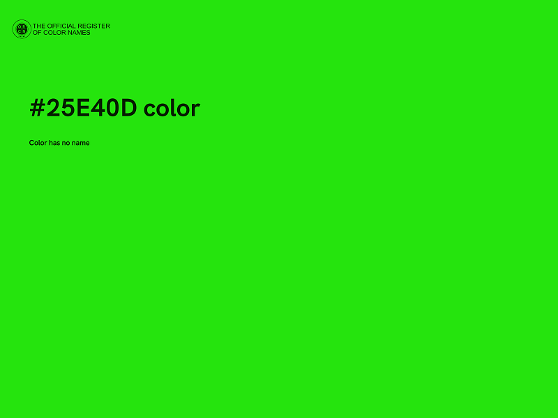 #25E40D color image