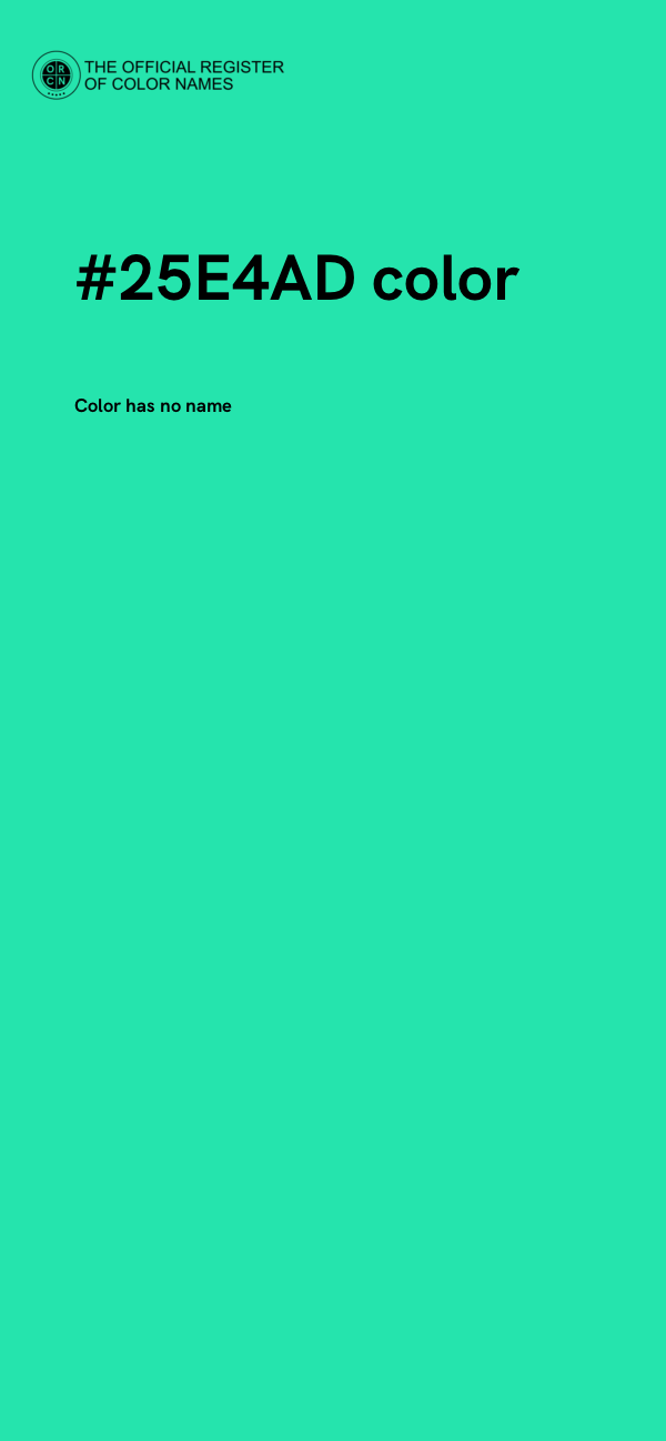 #25E4AD color image