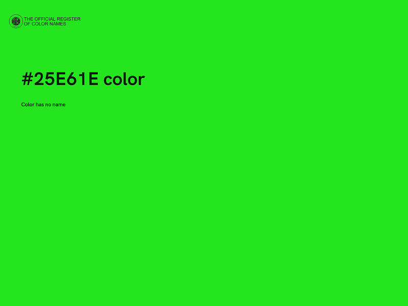 #25E61E color image