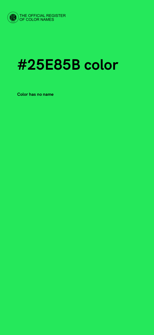 #25E85B color image