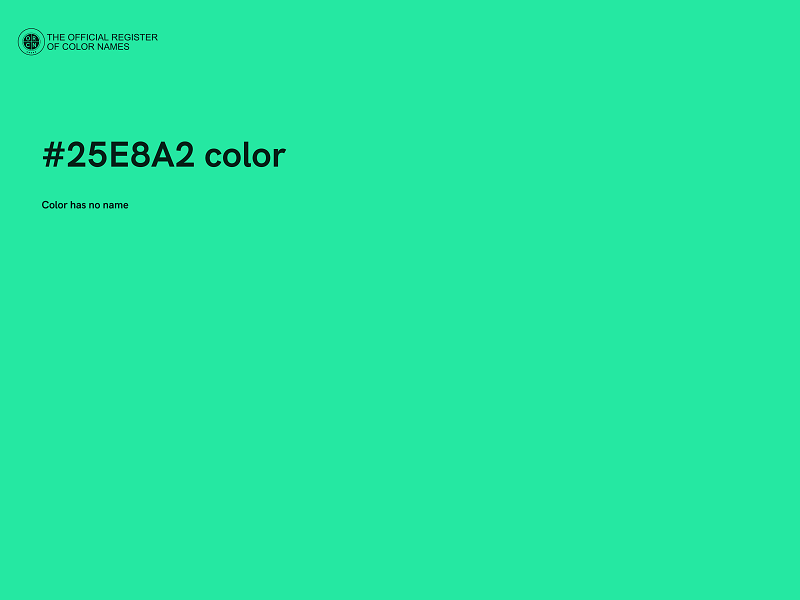 #25E8A2 color image