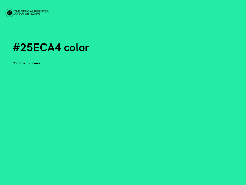 #25ECA4 color image