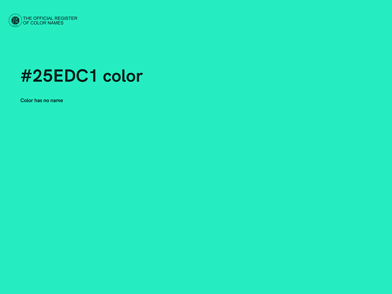 #25EDC1 color image