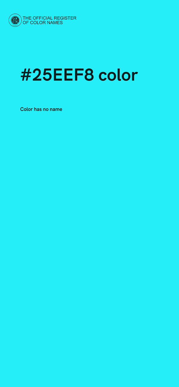 #25EEF8 color image