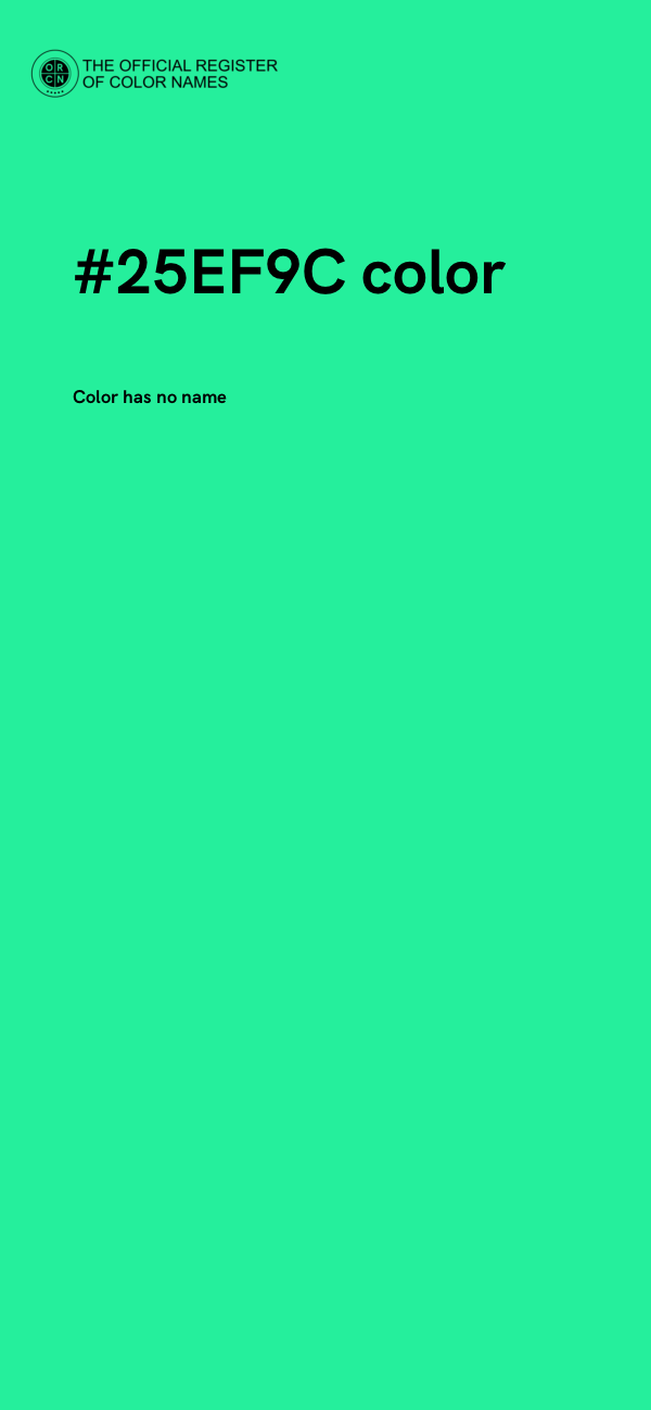 #25EF9C color image