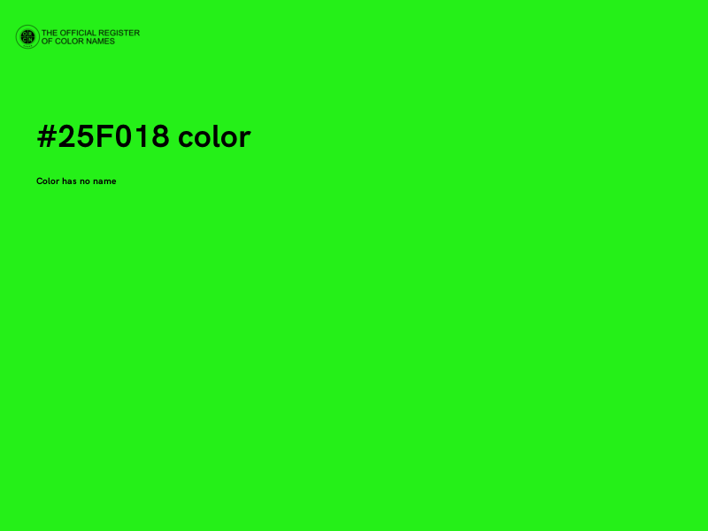 #25F018 color image