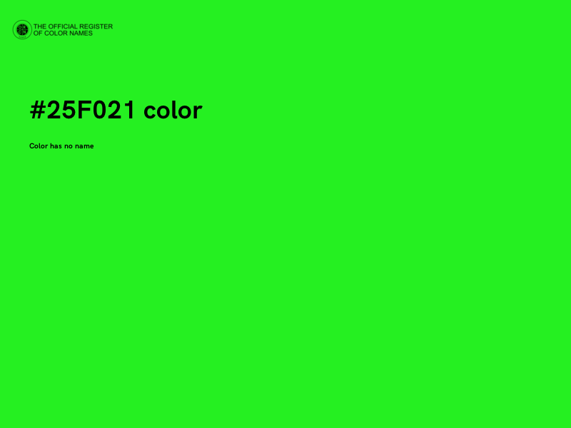 #25F021 color image