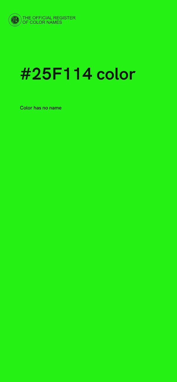 #25F114 color image