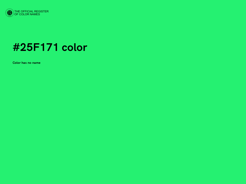 #25F171 color image