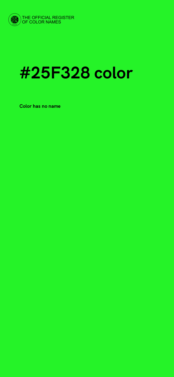 #25F328 color image