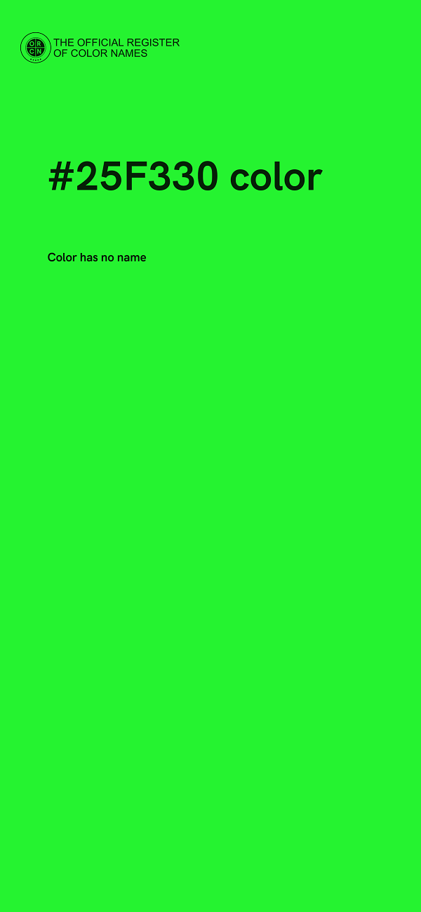 #25F330 color image