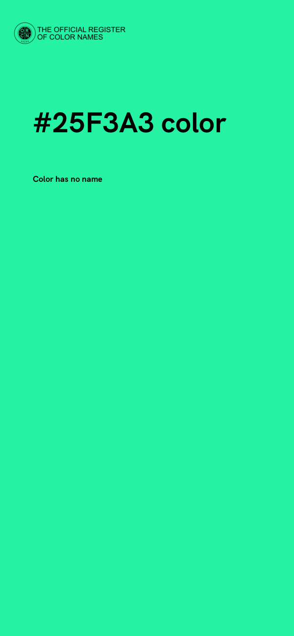 #25F3A3 color image