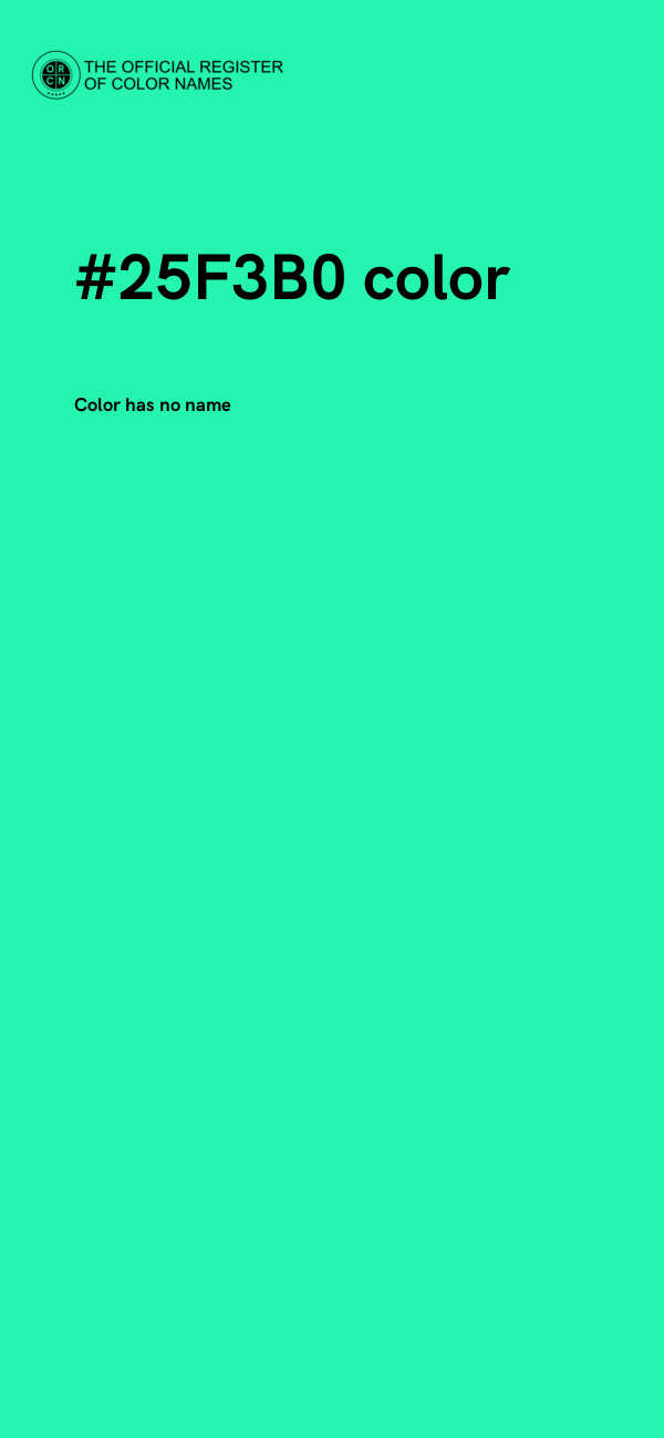 #25F3B0 color image