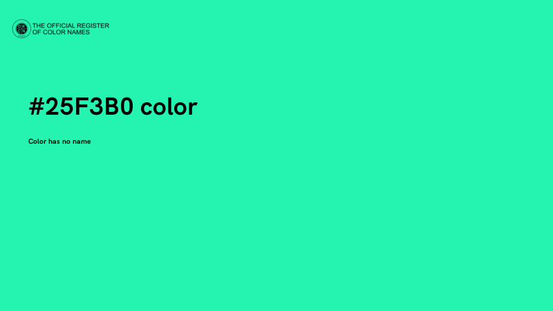 #25F3B0 color image