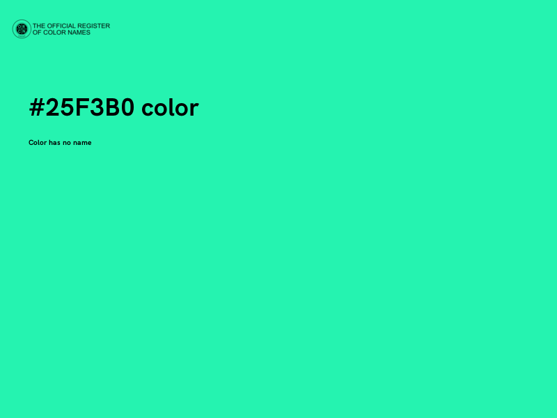 #25F3B0 color image