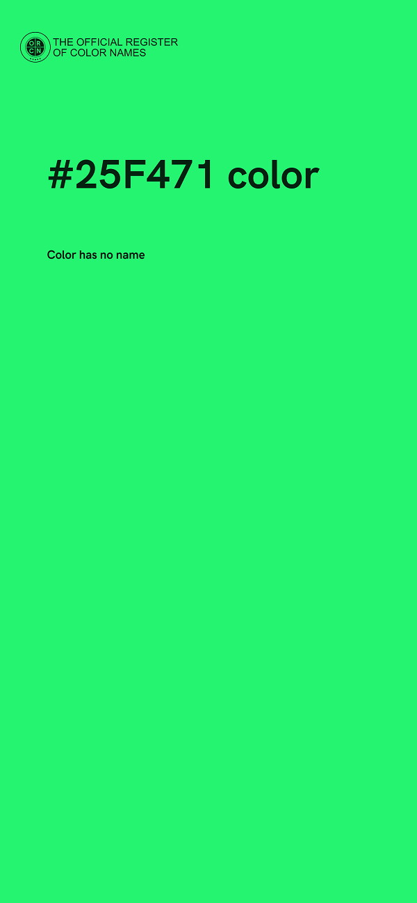 #25F471 color image