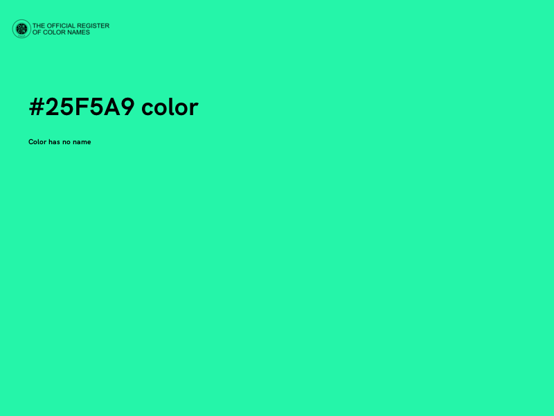 #25F5A9 color image