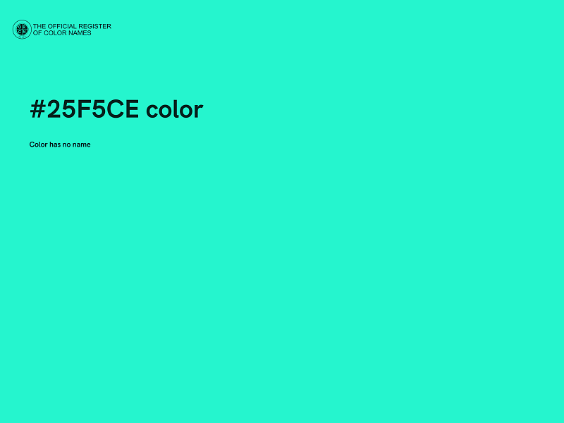 #25F5CE color image