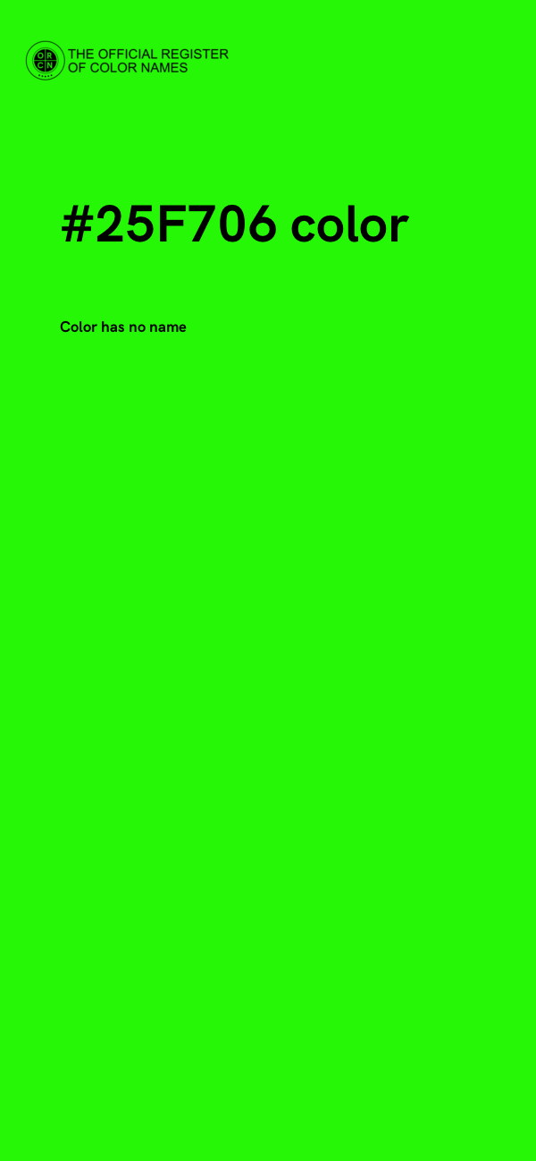 #25F706 color image