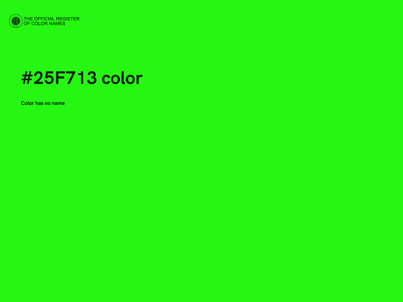 #25F713 color image