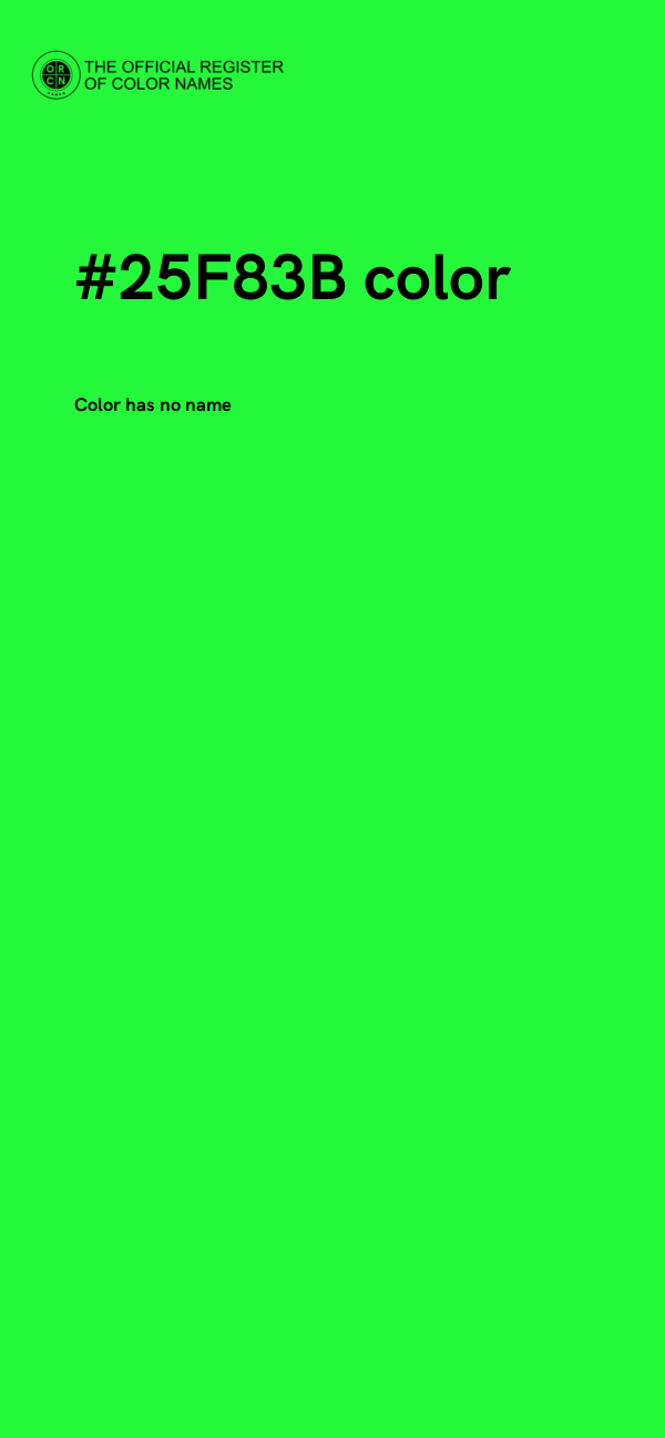 #25F83B color image