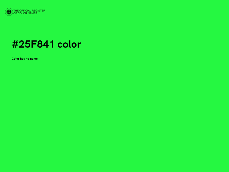 #25F841 color image