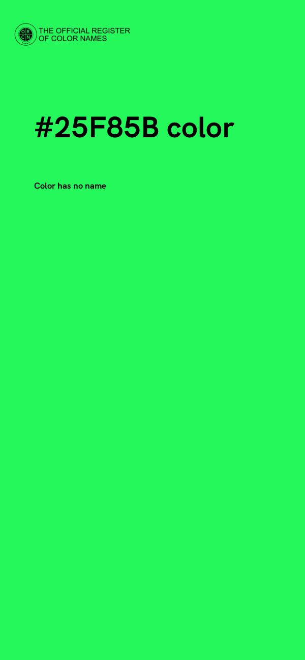 #25F85B color image