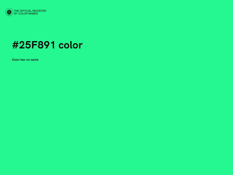 #25F891 color image
