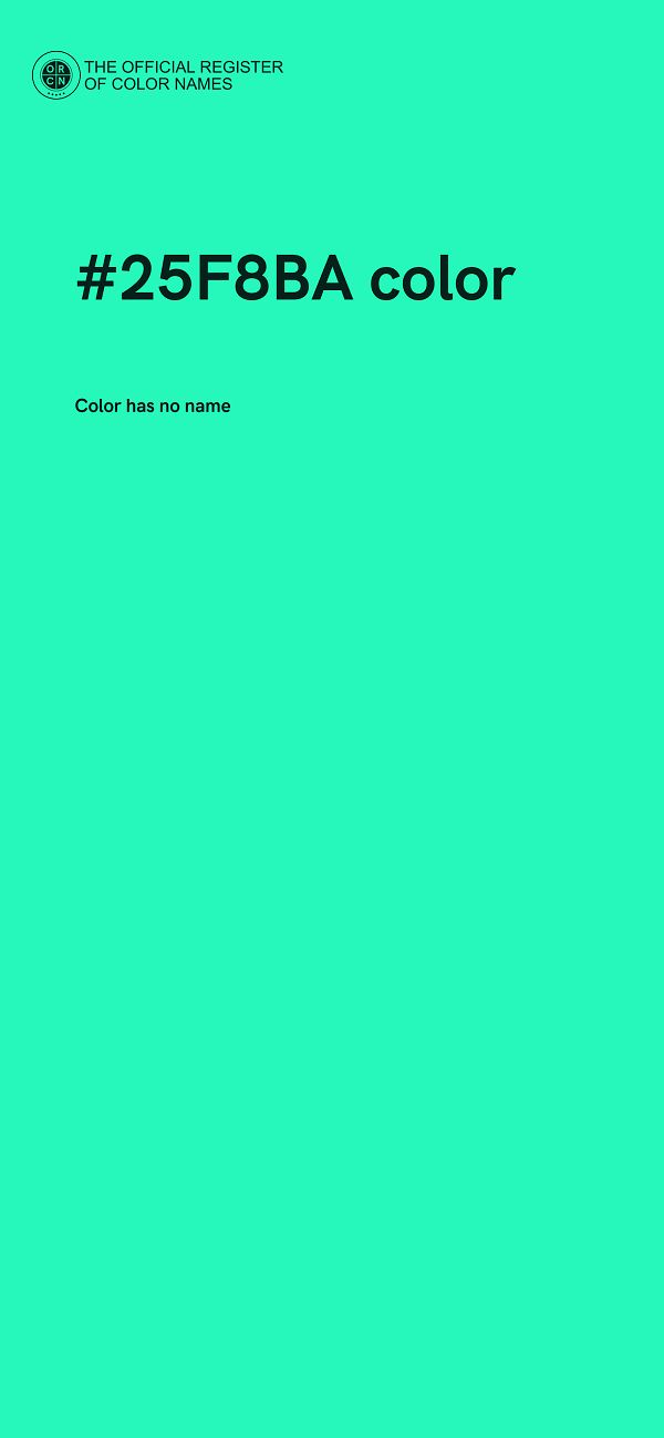 #25F8BA color image