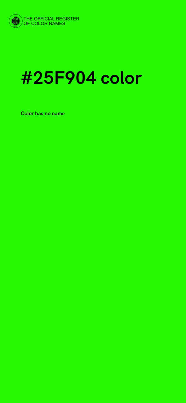 #25F904 color image