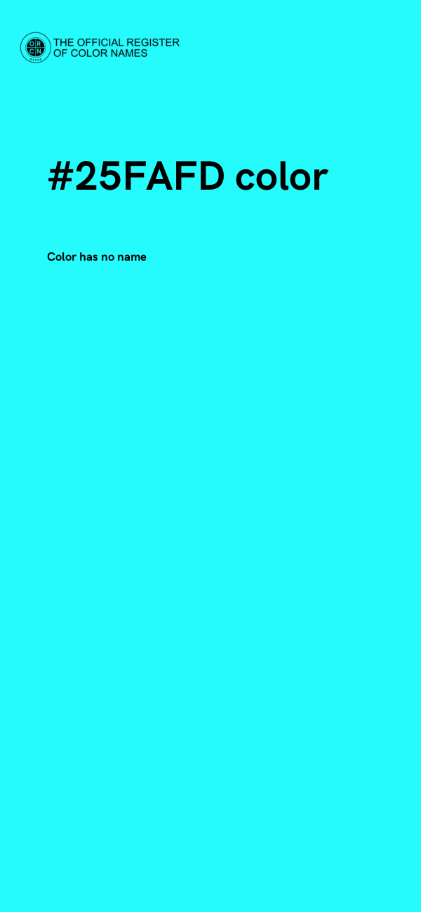 #25FAFD color image