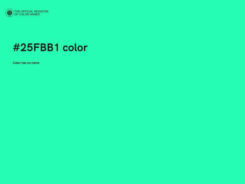 #25FBB1 color image