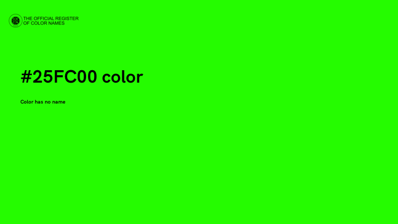 #25FC00 color image