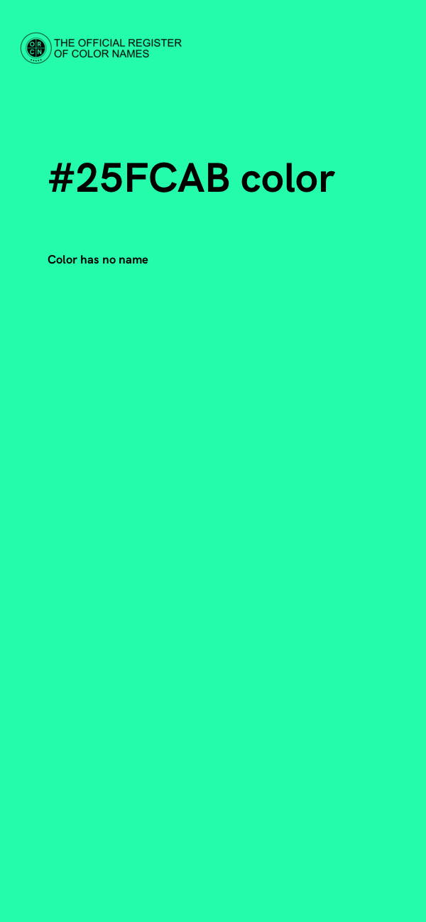 #25FCAB color image