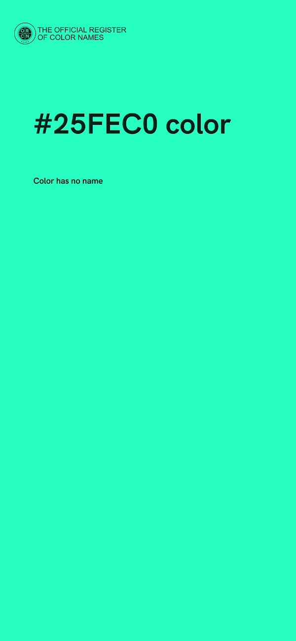#25FEC0 color image