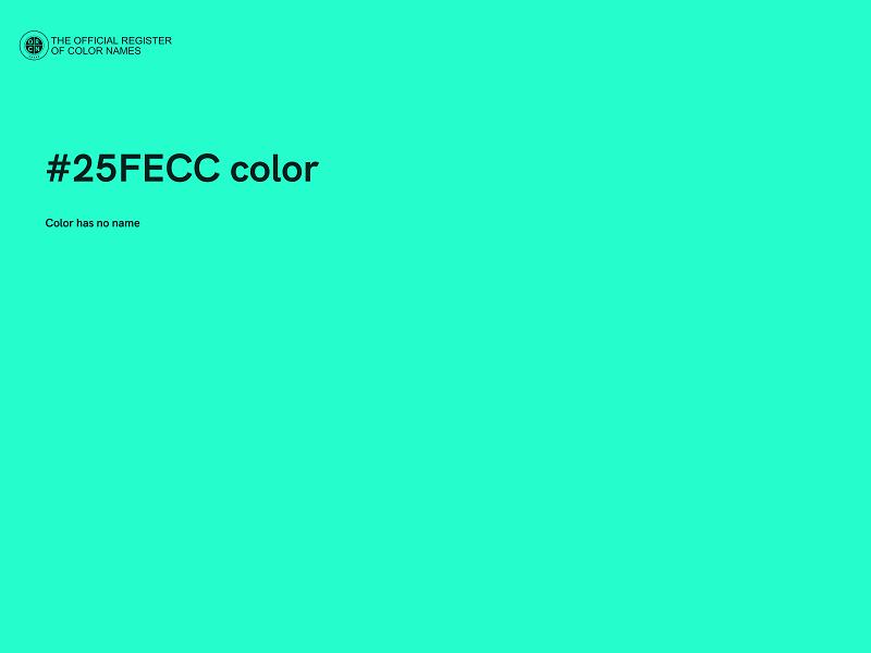 #25FECC color image